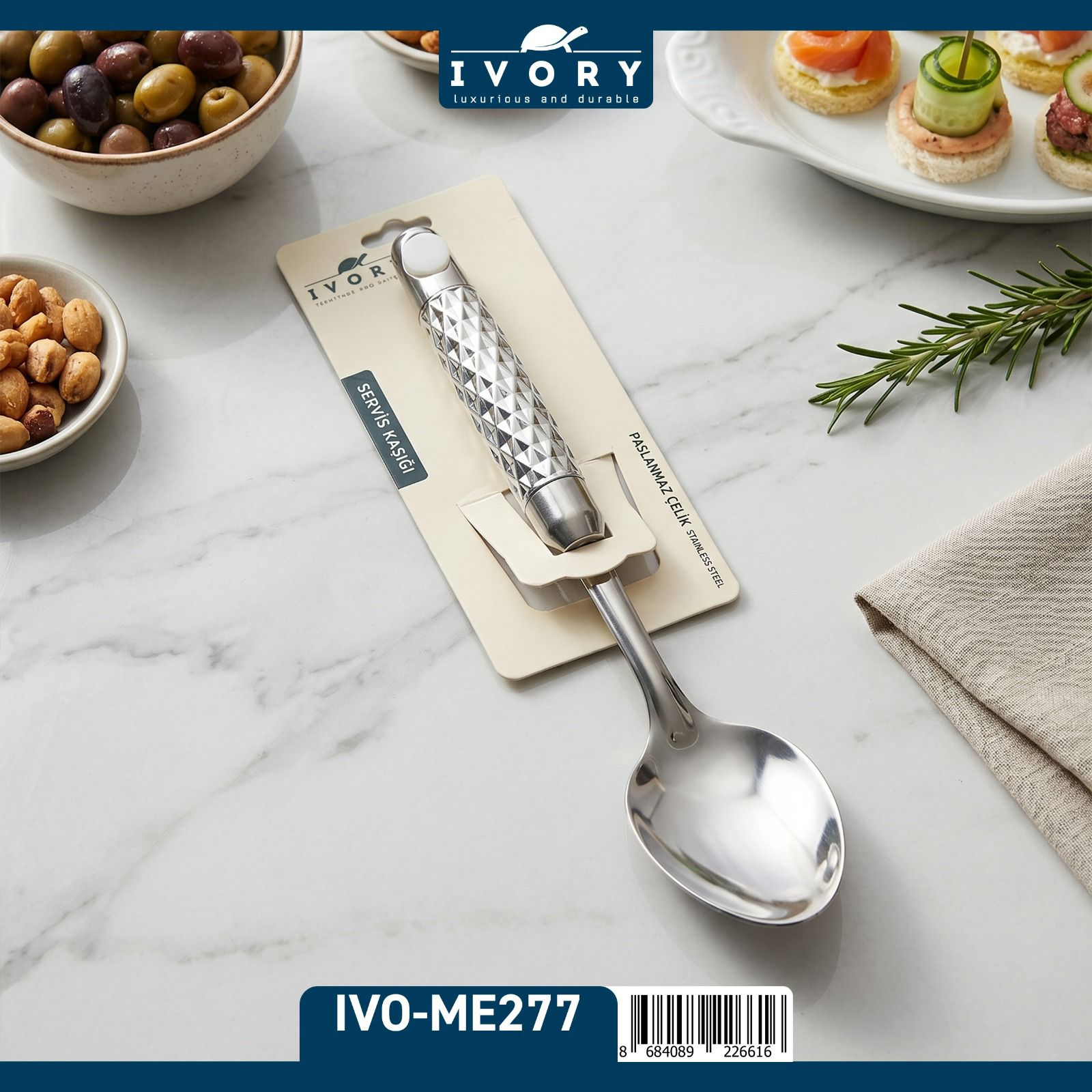 İVORY ÇELİK SERVİS KAŞIĞI ME277